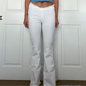 BDG White Flare Low Rise Pants Size 27